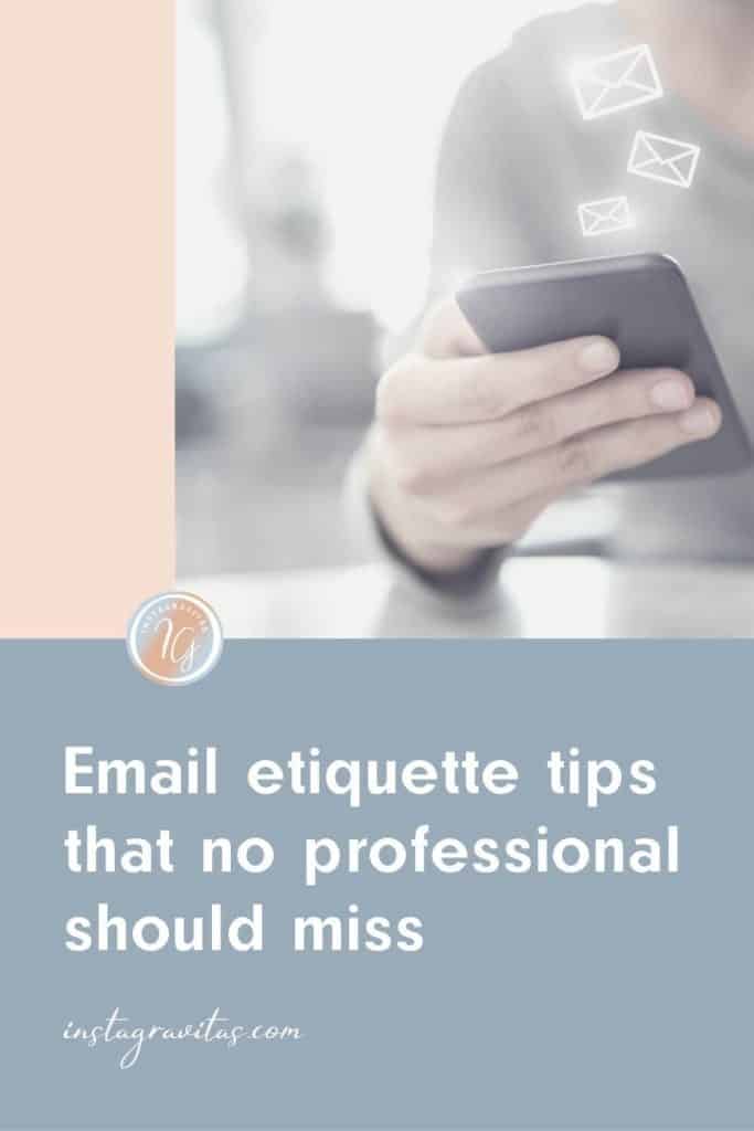Business email etiquette