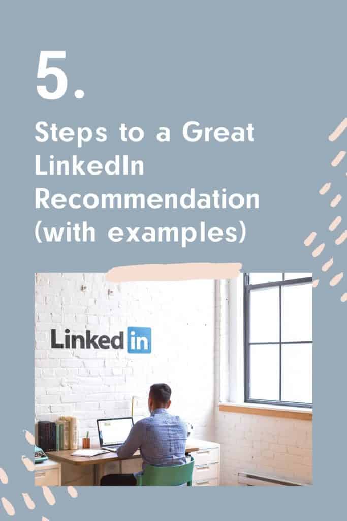 5 steps to a Great LinkedIn Recommendation