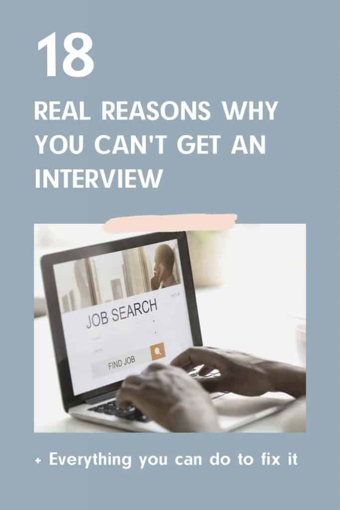 Why can't I get an interview?